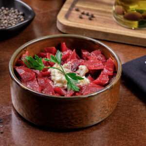 Salata de sfecla rosie cu hrean